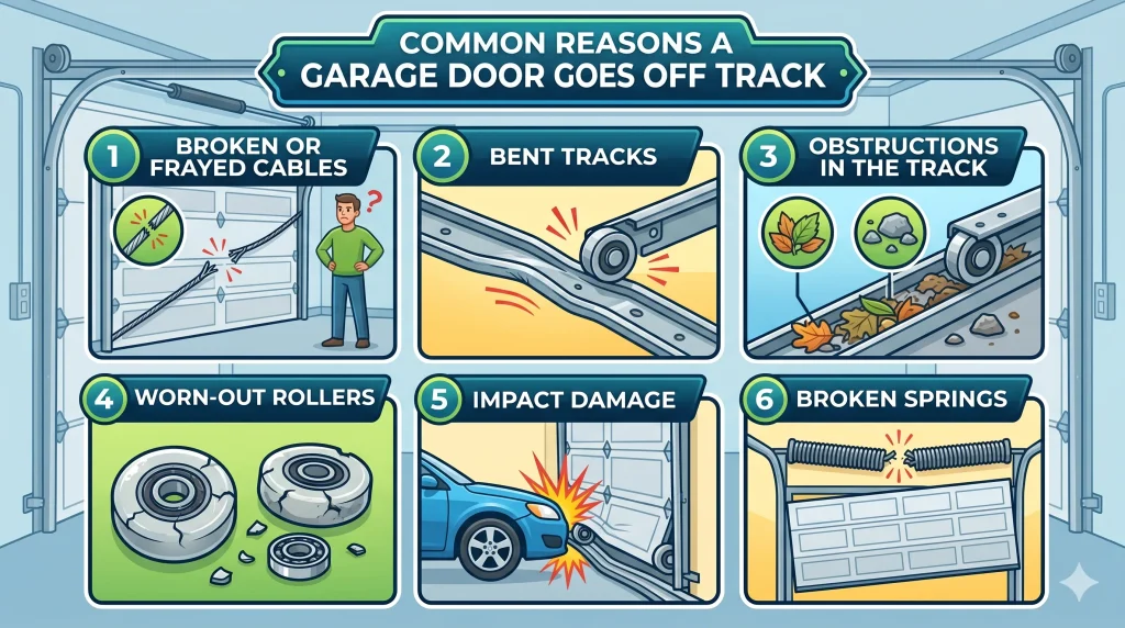 Common Reasons a Garage Door Goes Off Track